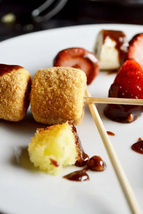 3 ingredient Chocolate Peanut Butter Fondue