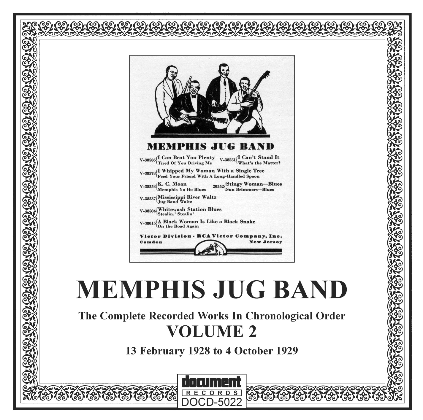 Memphis Jug Band Vol 2 1928 1929