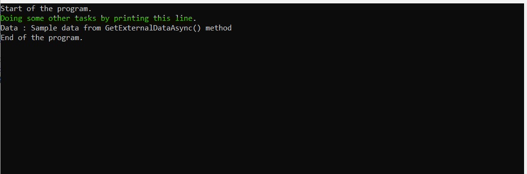 An Overview of Asynchronous programming in C#