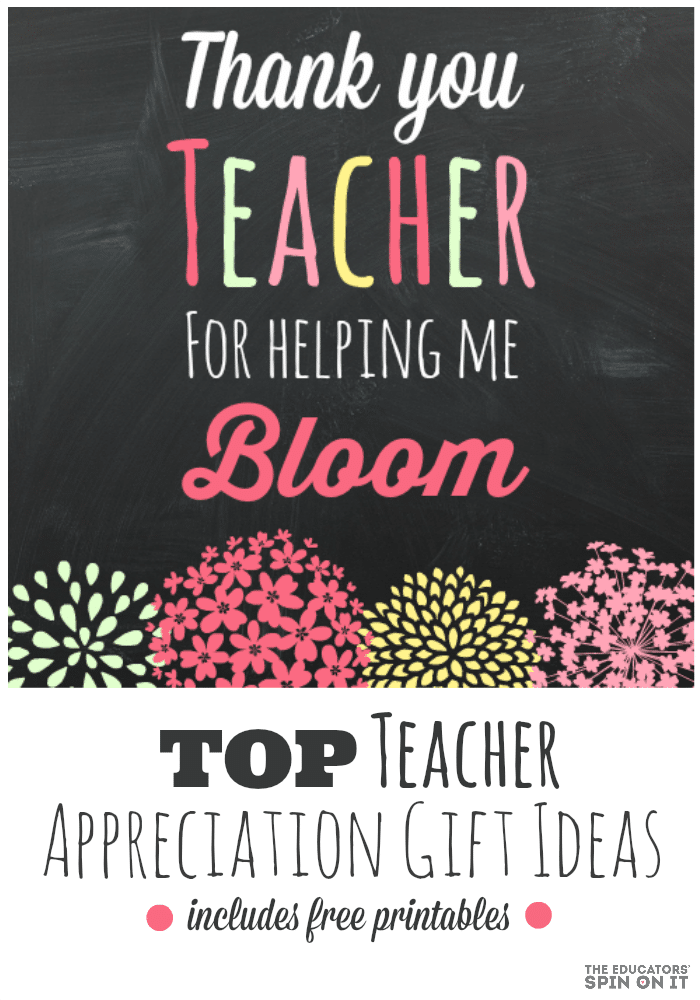 teacher gift idea and printable the educators spin on it