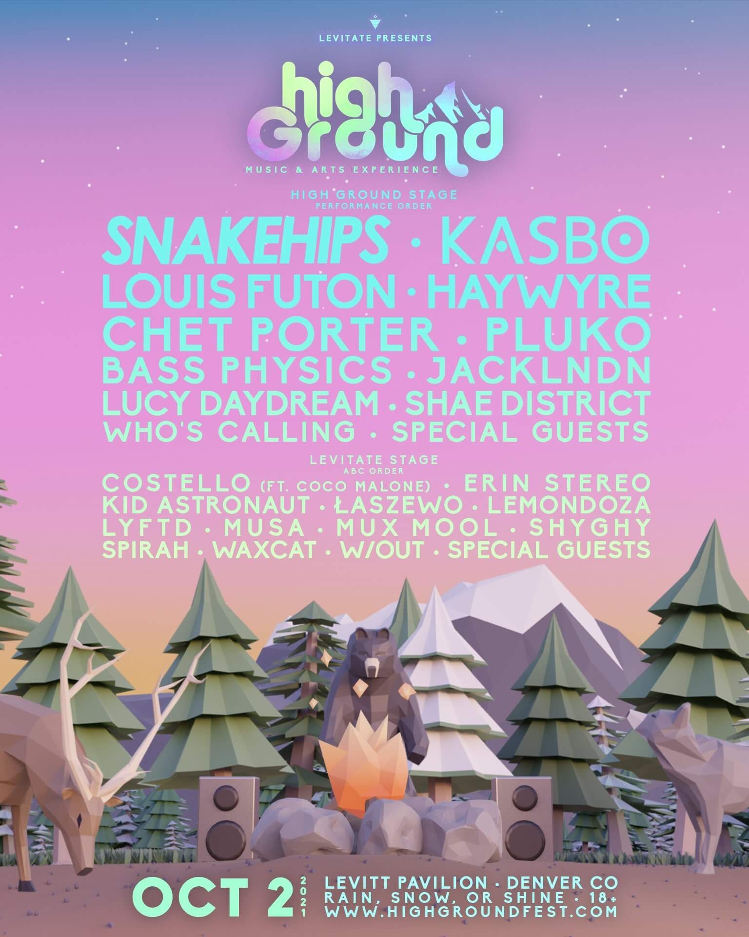 high ground festival ineup