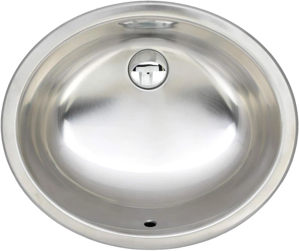 Wells Sinkware JZU2017-7 Undermount Oval Kitchen / Bar Sink, Stainless