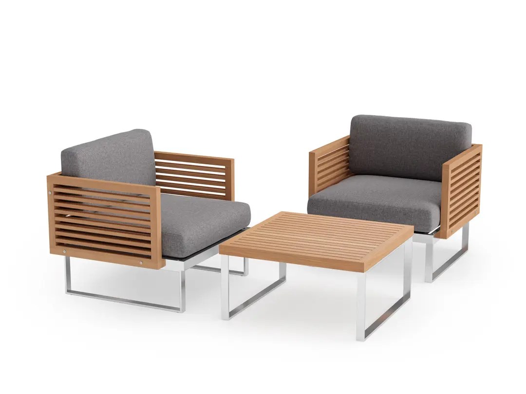 Monterey 2 Seater Chat Set with Coffee Table
