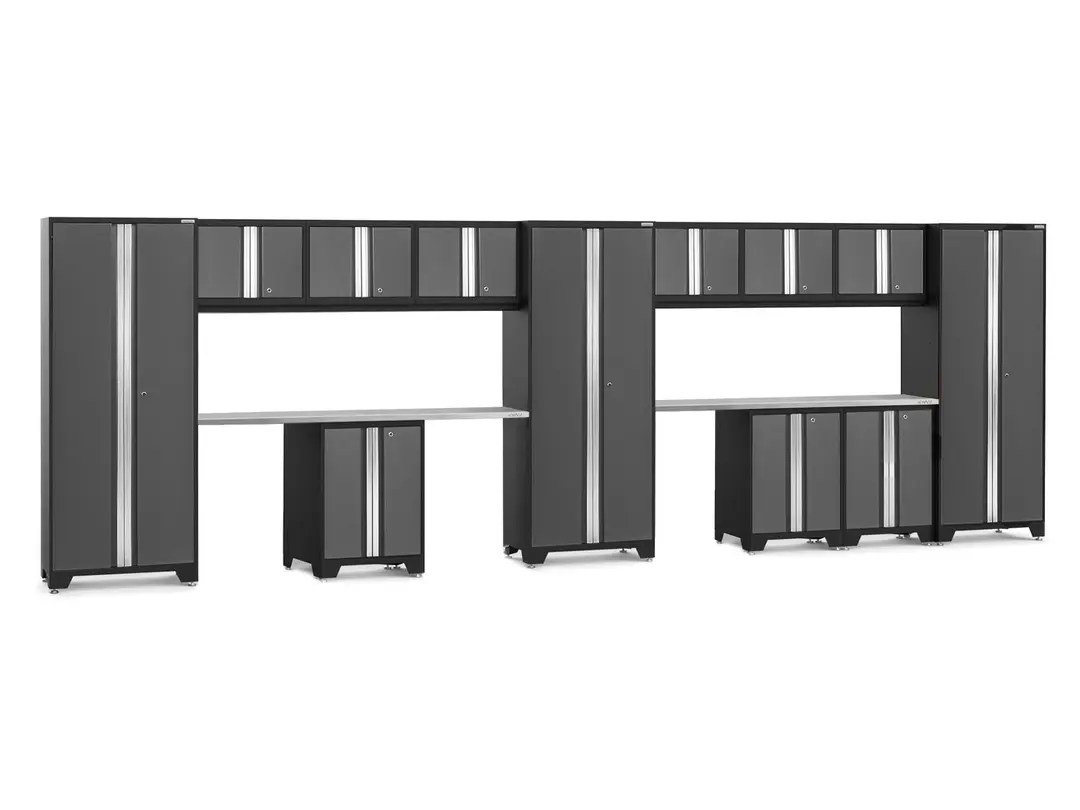 Bold Series 14PC Garage Cabinetry Set · 24-Gauge Steel ·