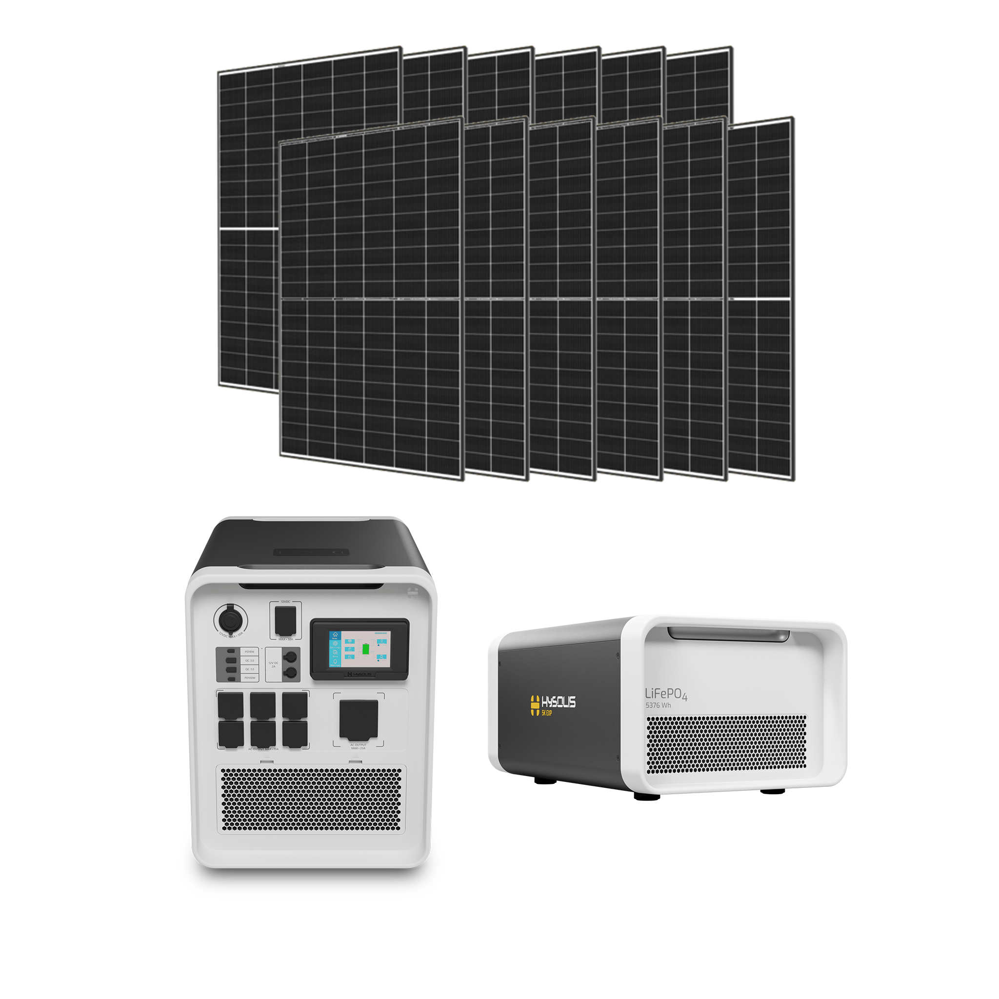 Hysolis Apollo 5K • Heavy Duty 120V Kit (3kW Output | 11kWh Storage