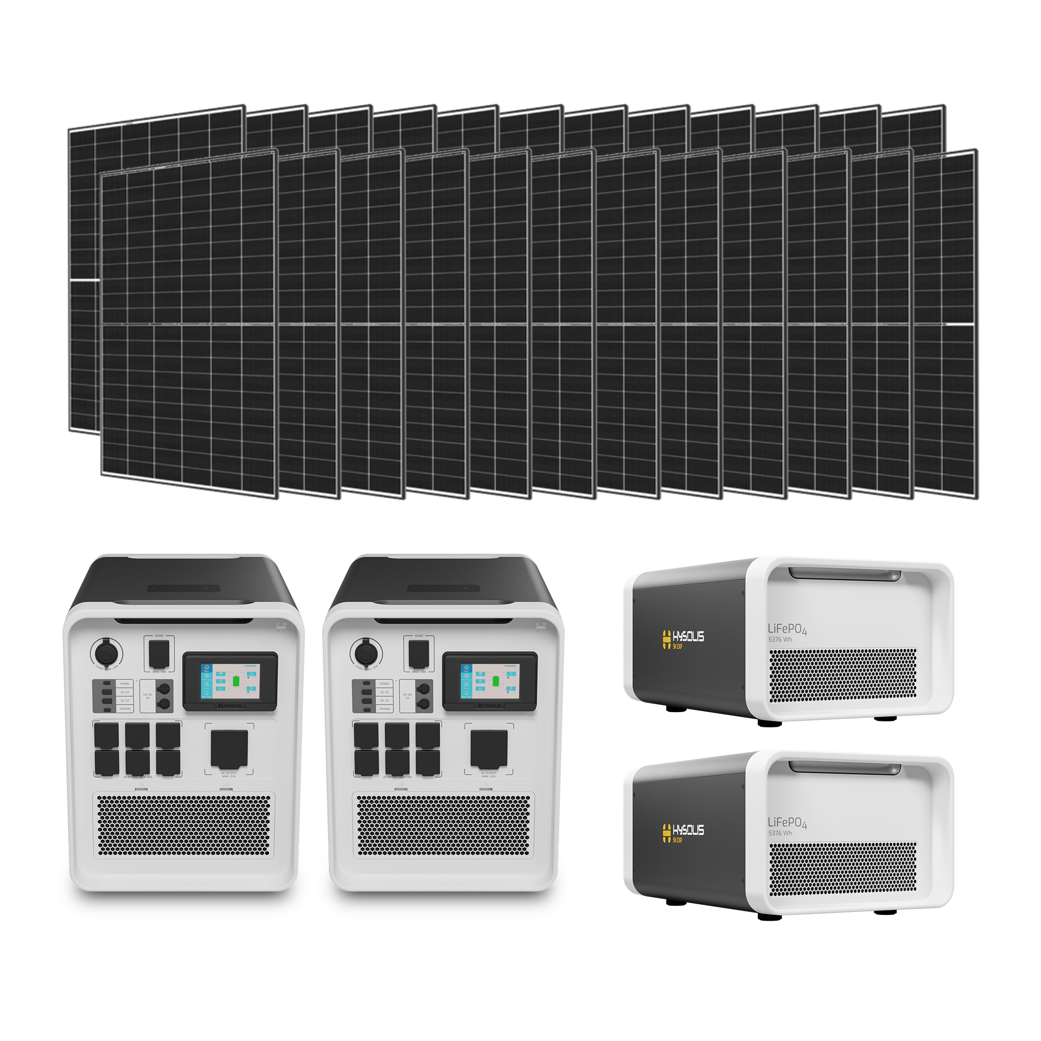 Hysolis Apollo 5K • Heavy Duty 240V Kit (6kW Output | 22kWh Storage