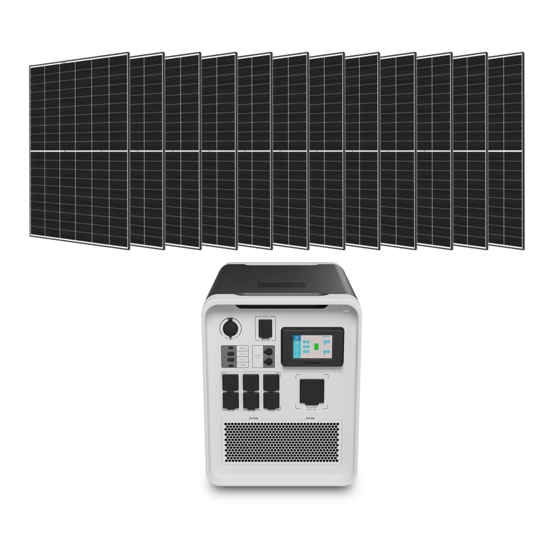 Hysolis Apollo 5K • Max Solar 120V Kit (3kW Output | 5.4kWh Storage