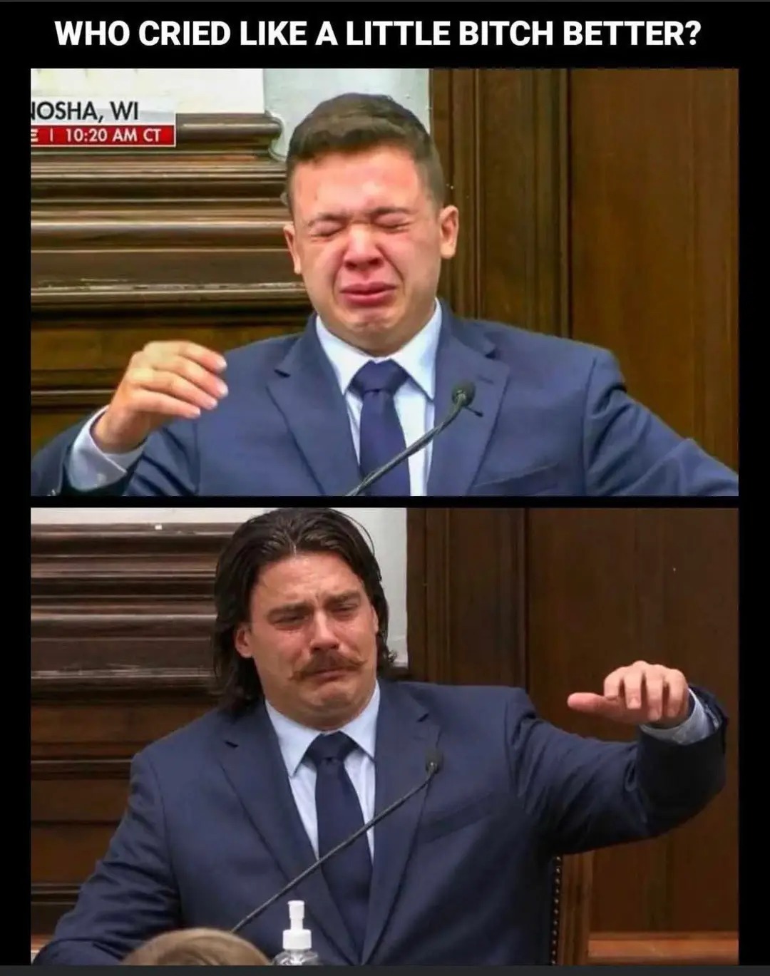 two bitches crying