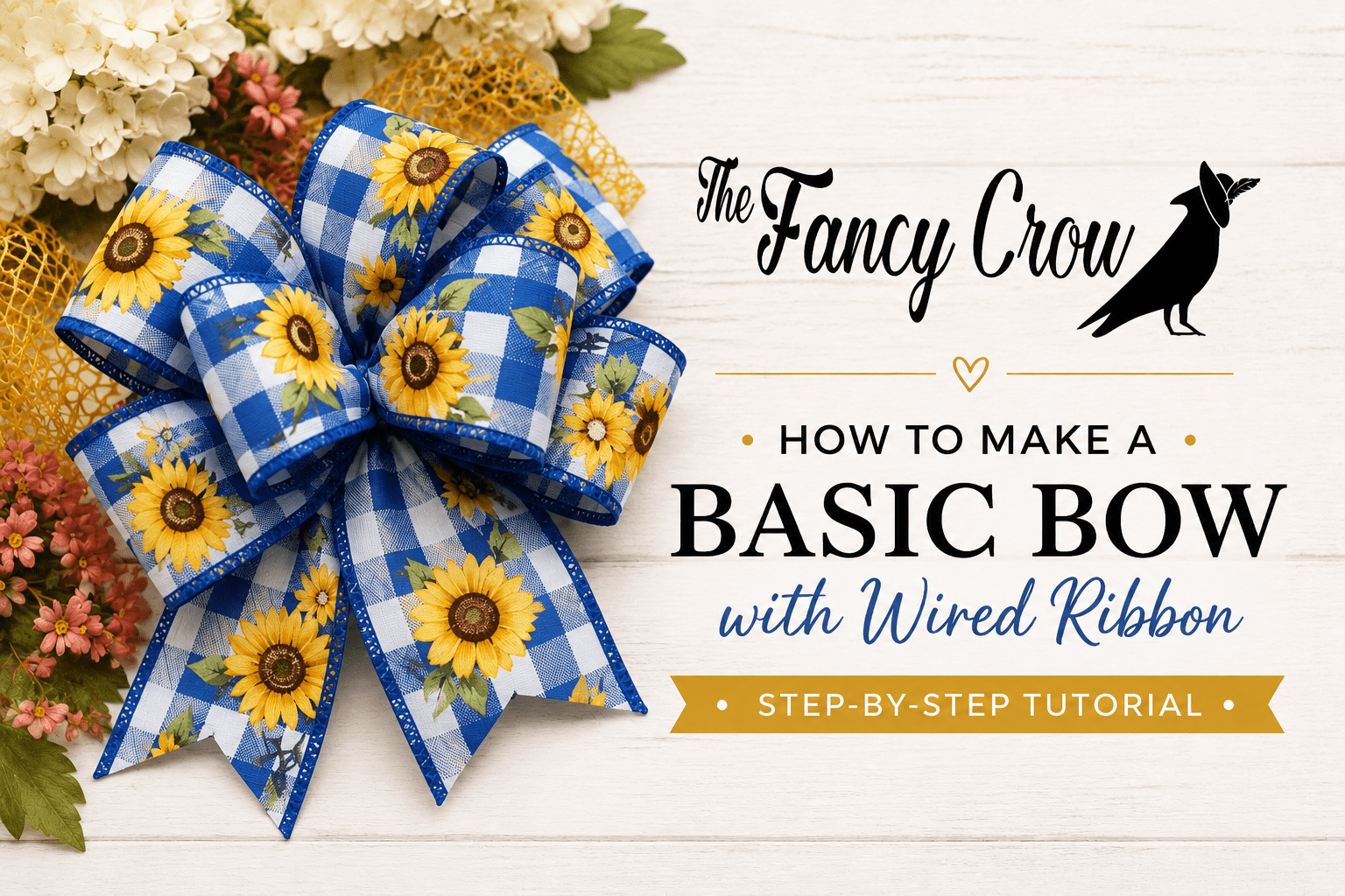 How to Make a Basic Bow with Wired Ribbon