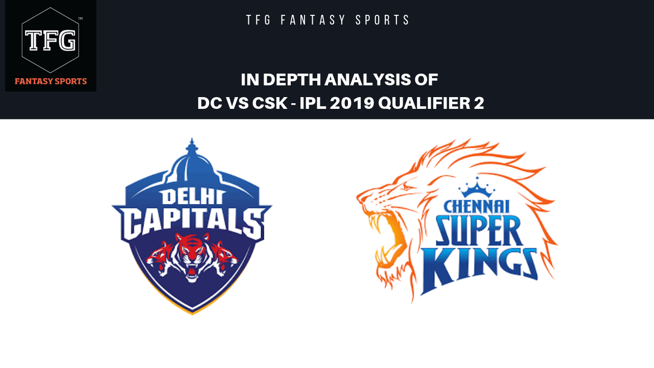 Tfg Fantasy Sports Stats Facts Team For Delhi Capitals V Chennai Super Kings Qualifier 2 The Fan Garage Tfg