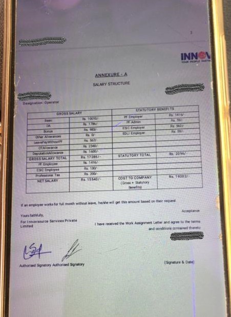 pic Basic Salary Quess Corp Salary Slip the federal news