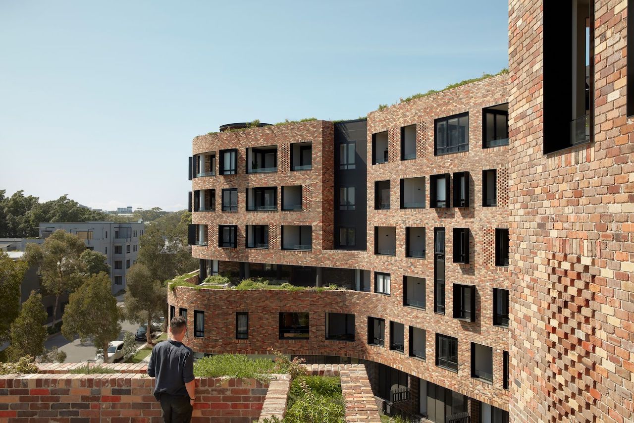 The Alexandria apartments for Defence made from half a million recycled