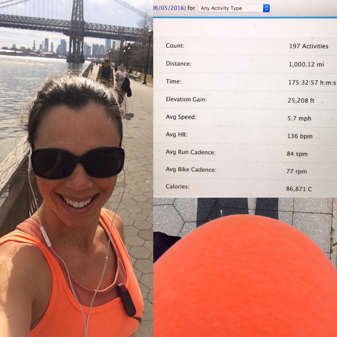 Reached 1,000 miles at 36.5 weeks