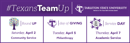 Tarleton week of service banner