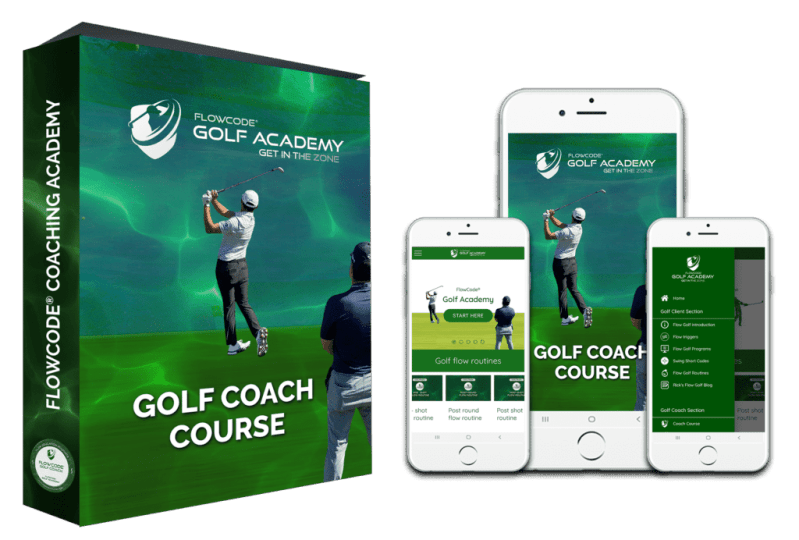 Flowcode Golf Academy Training With Focuscalm - Gradient Pattern Collection - Mobile Quality