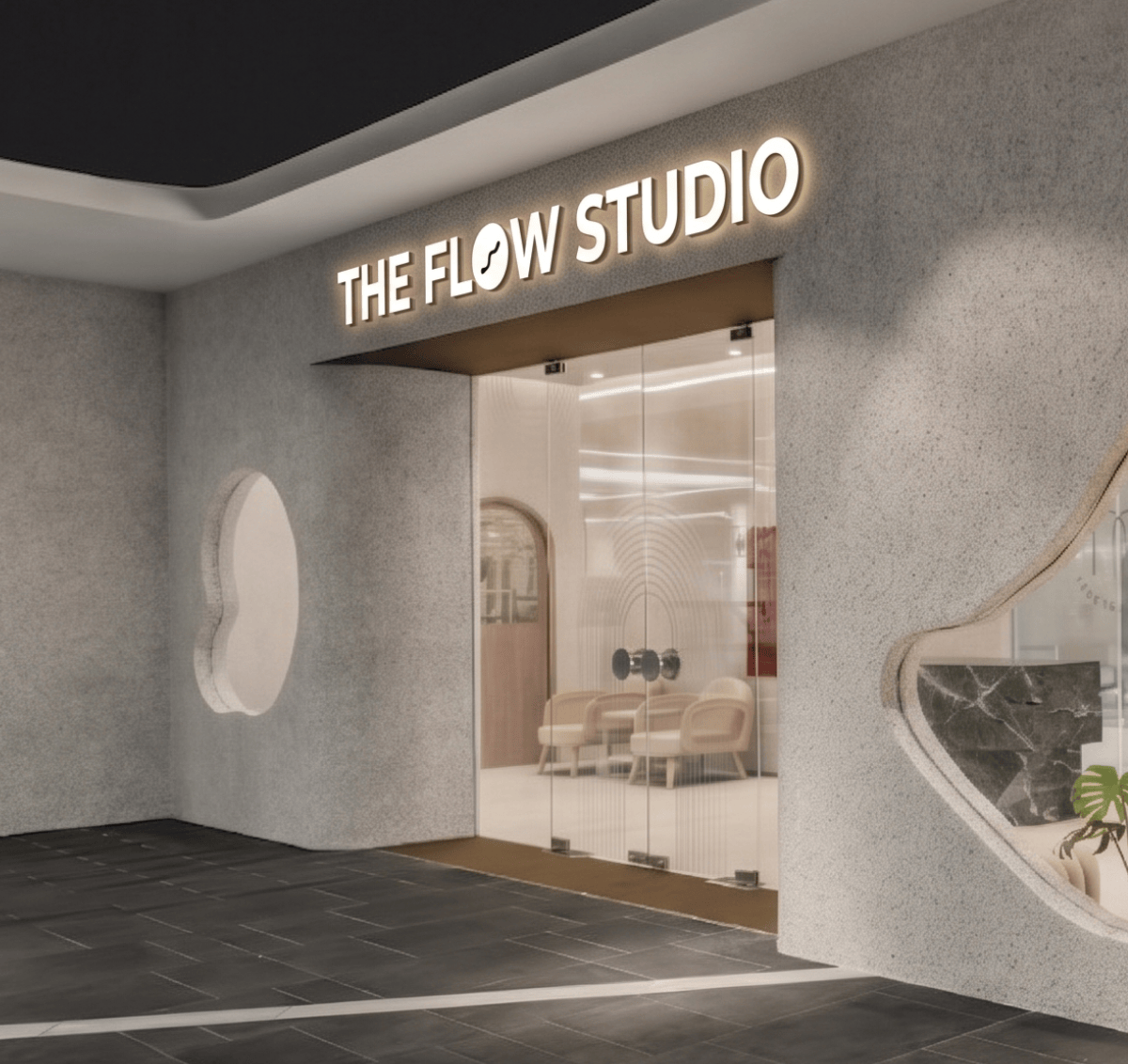 The entrance to the new Flow Studio at SS15 Courtyard, Subang Jaya