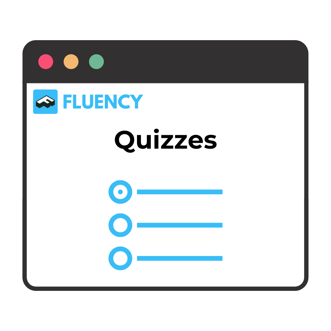quiizes, tests, language test, fluency language tests, fluency quizzes
