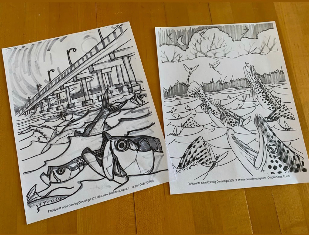 Free Quarantine Fly Fishing Coloring Contests