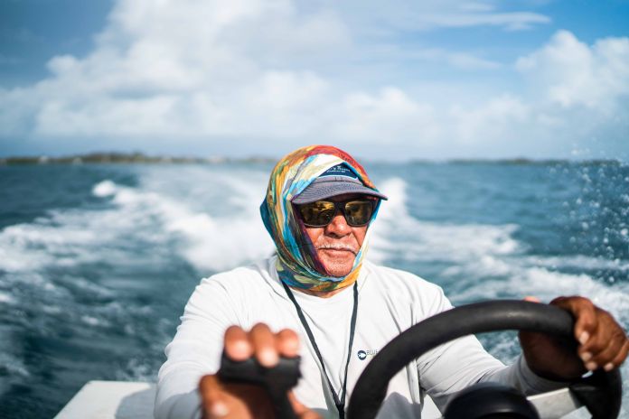 buff on boat