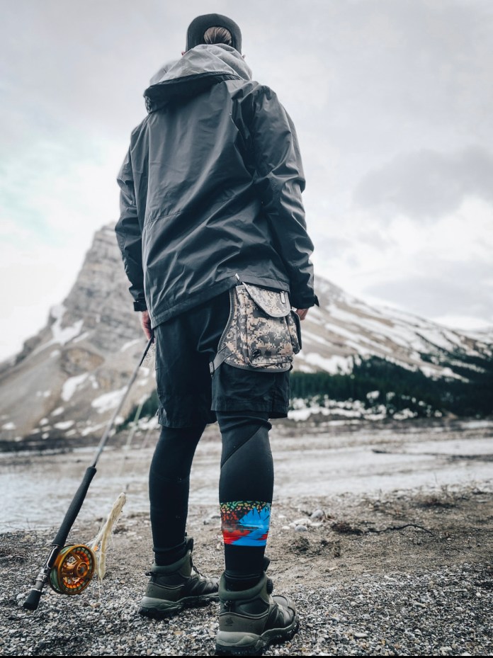 below a mountain