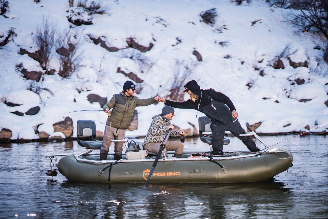 after catching a fish 