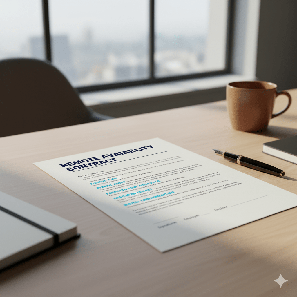 Remote availability contract for a better remote work schedule
