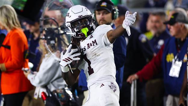 Mario Craver was huge for Texas A&M in their win over Notre Dame (Photo by Texas A&M Athletics)