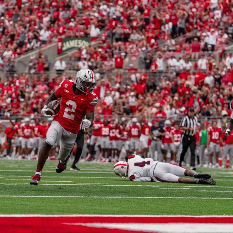 Ohio State freshman Legend Bey (Photo by Ohio State Athletics)
