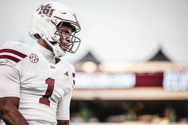 Mississippi State’s Heisman candidate Kamario Taylor (Photo by Mississippi State Athletics)