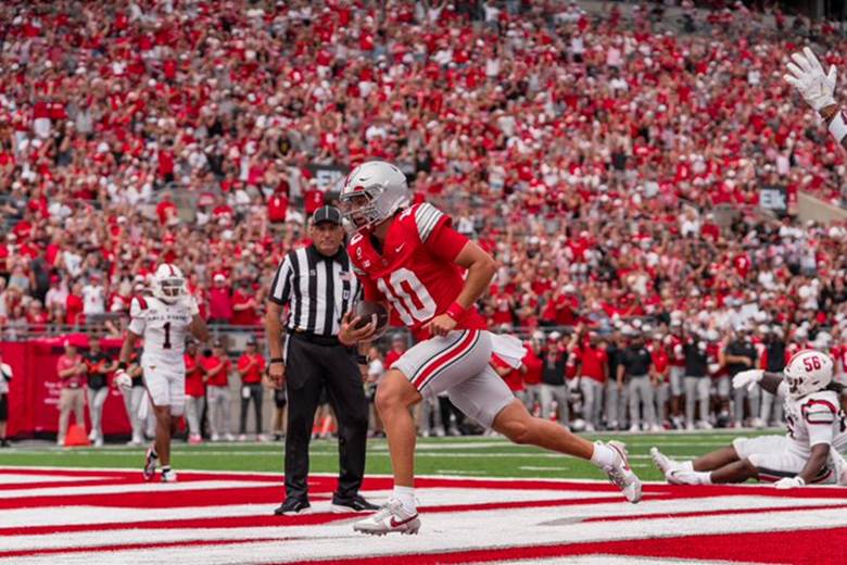 Julian Sayin of Ohio State (Photo by Ohio State Athletics)