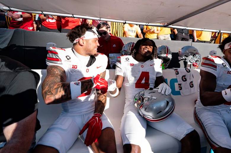 Ohio State and Jeremiah Smith demolished Iowa (Photo by Ohio State Athletics)