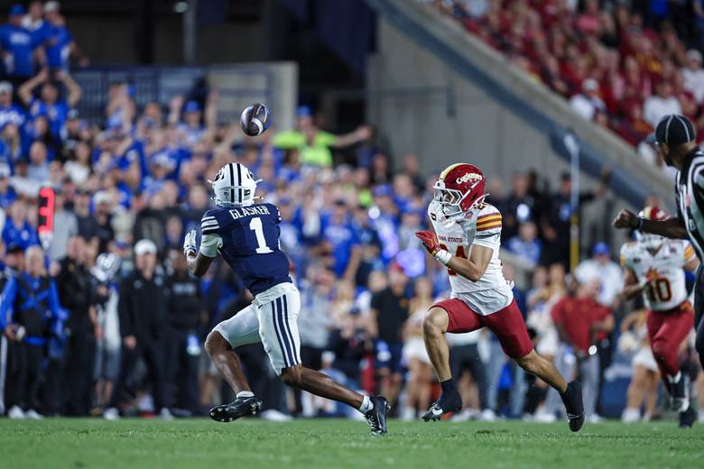 Legend Glasker with a touchdown for BYU