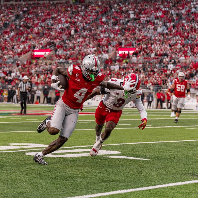 Jeremiah Smith had another Heisman-worthy game for Ohio State (Photo by Ohio State Athletics)