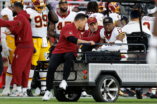 Terry McLaurin Carted Off With Knee Injury Against 49ers