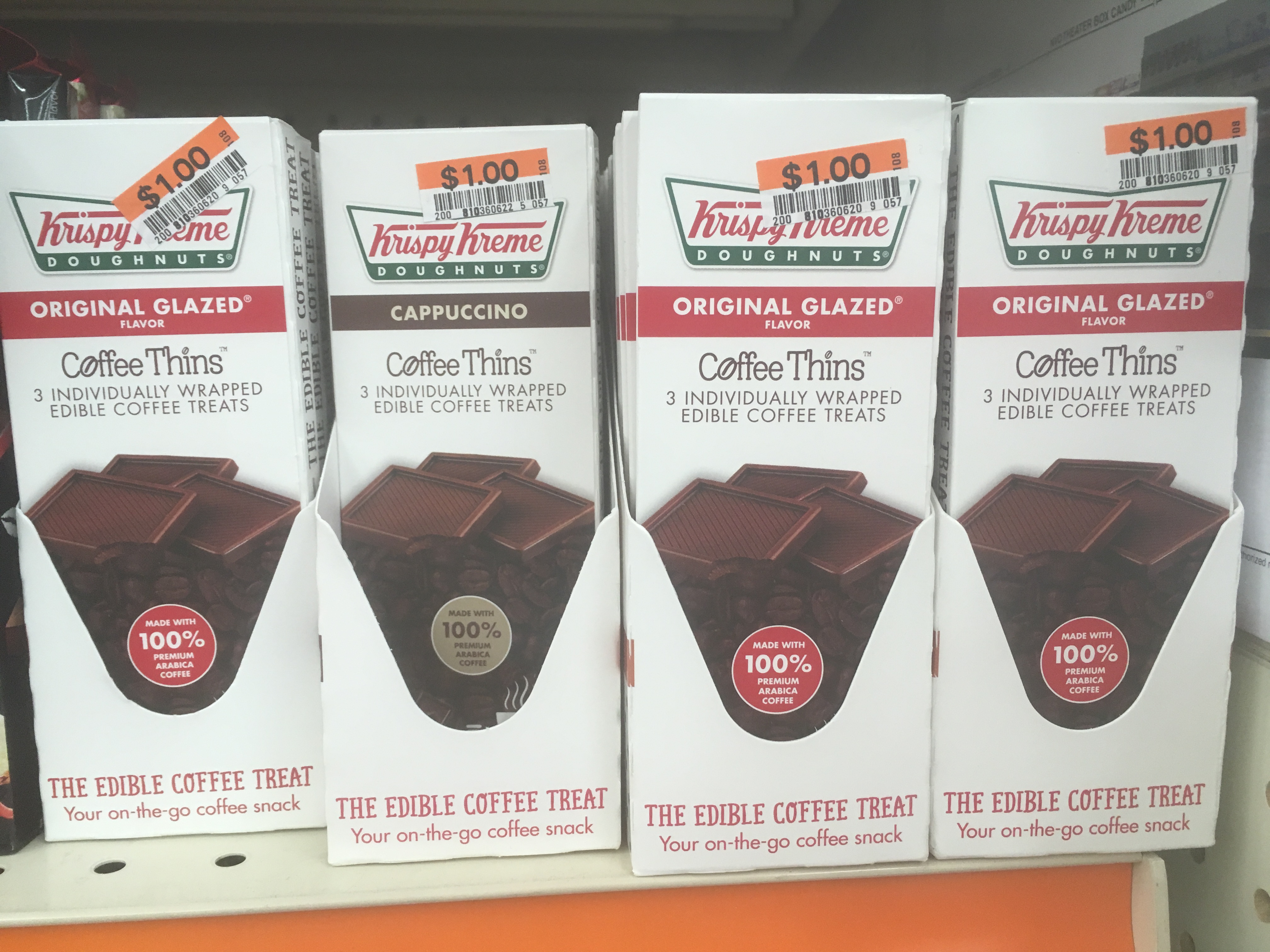 krispy kreme coffee thins