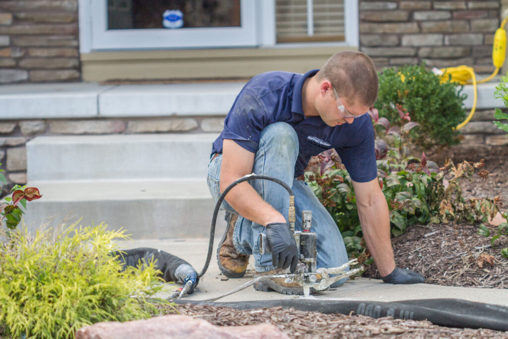 sidewalk concrete leveling