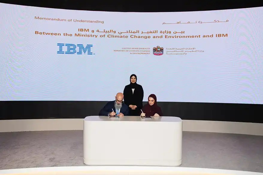 The agreement was signed on the sidelines of GITEX Global 2025 in Dubai in the presence of Her Excellency Dr Amna bint Abdullah Al Dahak, Minister of Climate Change and Environment. Representing the Ministry was Her Excellency Eng. Amal Abdulrahim, Assistant Undersecretary for Support Services, Chief AI and Innovation Officer, while IBM was represented by Mr Shukri Eid, General Manager, Gulf, Levant and Pakistan.  