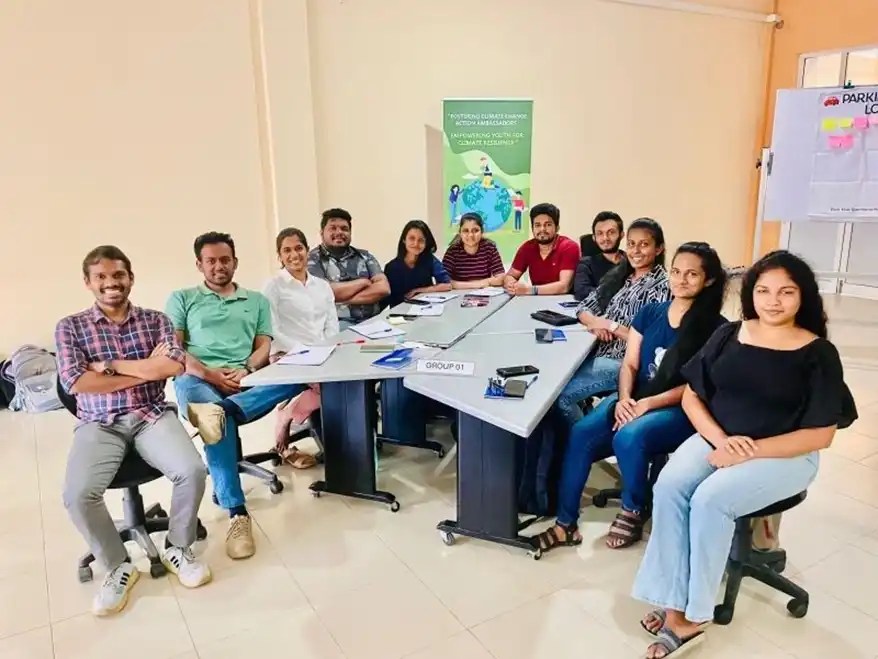Students of Ranabima Royal collage engaging with the practical Session