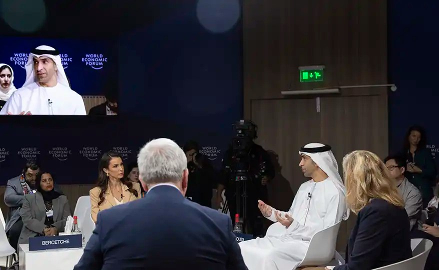 His Excellency Dr. Thani bin Ahmed Al Zeyoudi, UAE Minister of Foreign Trade, joined the Annual Meetings of the Global Future Councils and Cybersecurity 2025, held from 14–16 October, in a panel discussion titled ‘Taming Trade’ to discuss the challenges arising worldwide due to trade tensions between major countries.