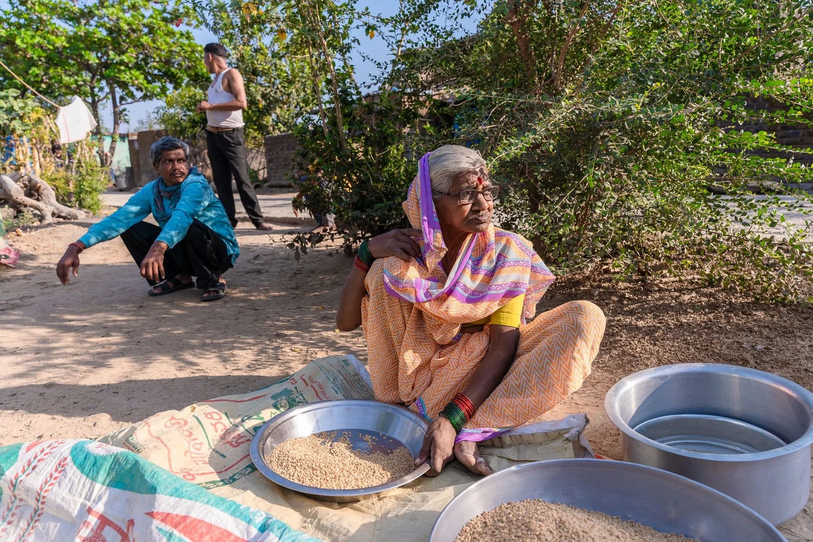 farmers in indian village