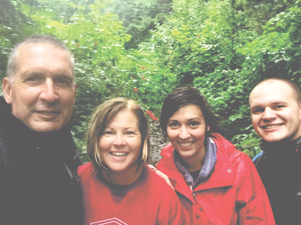 Tonsina Trail in the pouring down rain.
