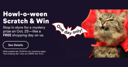 Howl O Ween Scratch Win Event at Petco