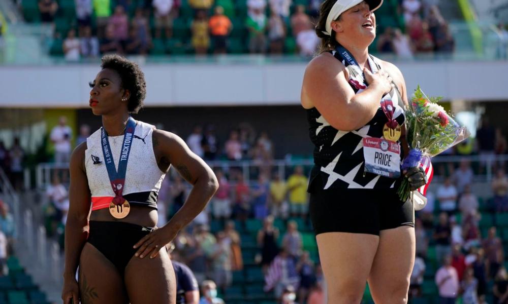 CRAZY: Black Olympic athlete turns back during anthem, says US does not provide opportunities for Black Americans