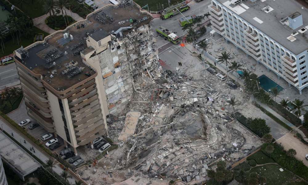 BREAKING: Nearly one-hundred unaccounted for after Miami, Florida residential building collapses