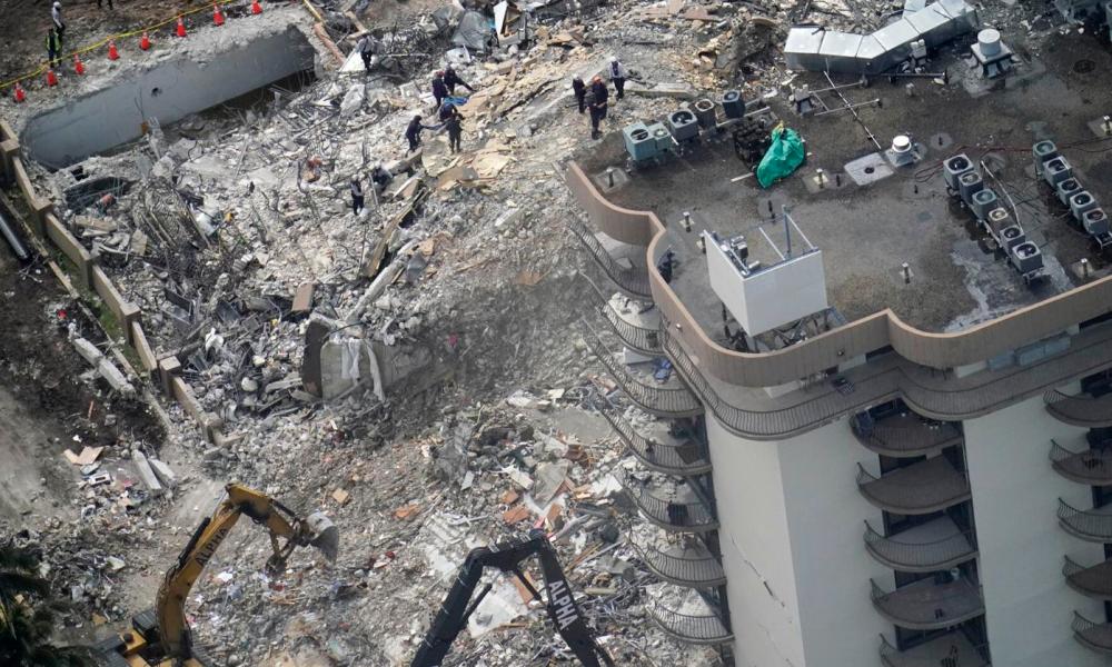 Miami building collapse: death toll rises to 5, additional remains found