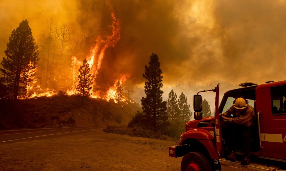 More than SIXTY wildfires continue to burn in over ten DEMOCRAT STATES