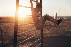 Tucked Leg Raise Example