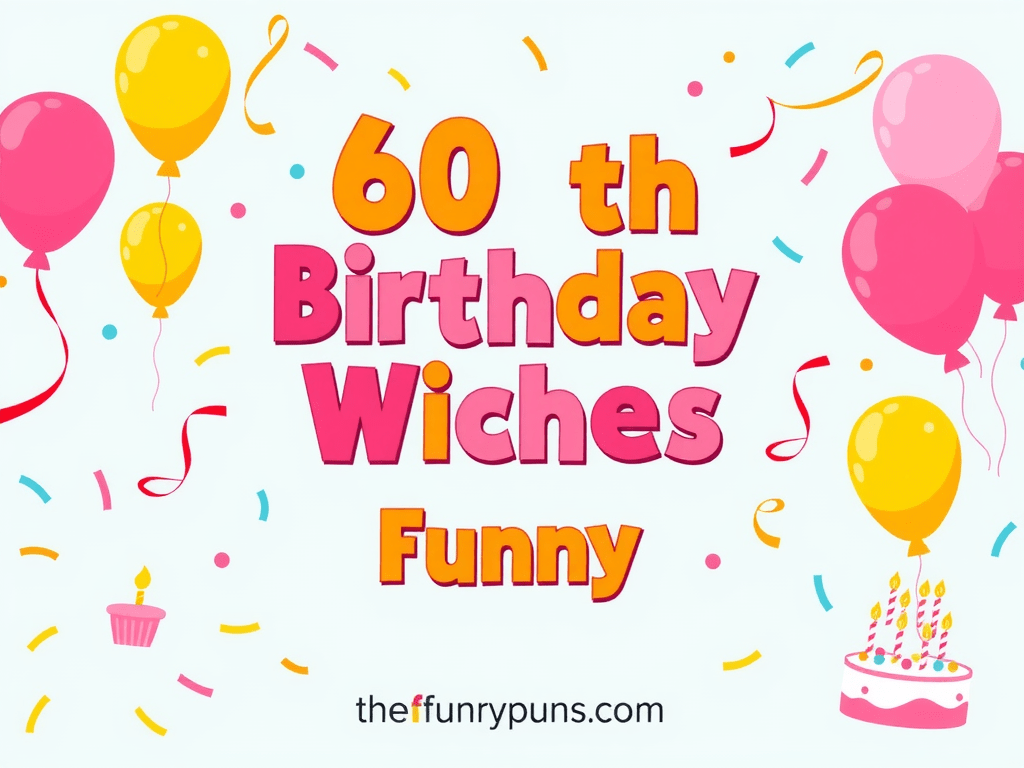 60th birthday wishes funny: hilarious quotes for milestone laughs