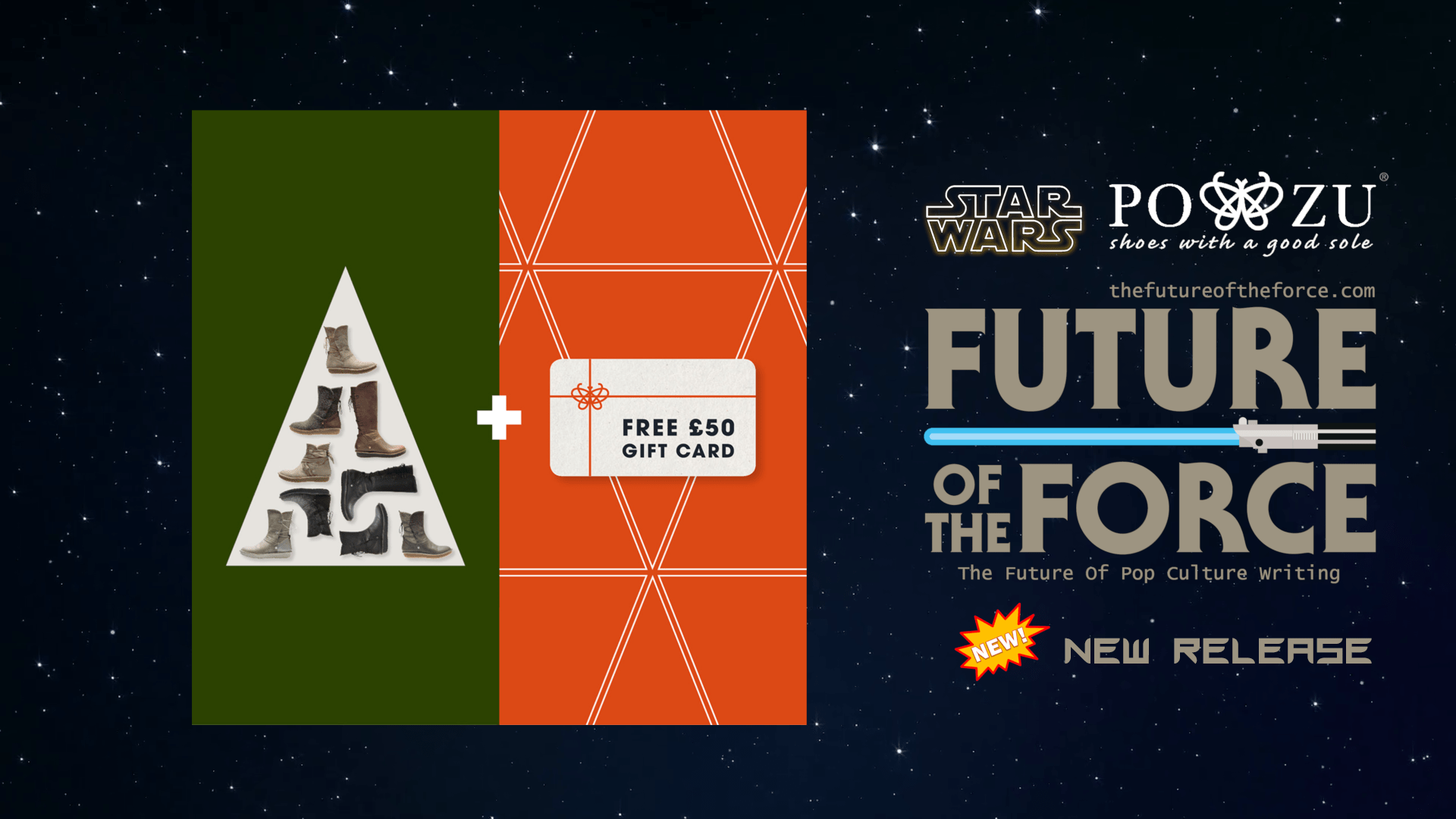 Po-Zu Celebrate Star Wars with a Free Gift with REY Boots