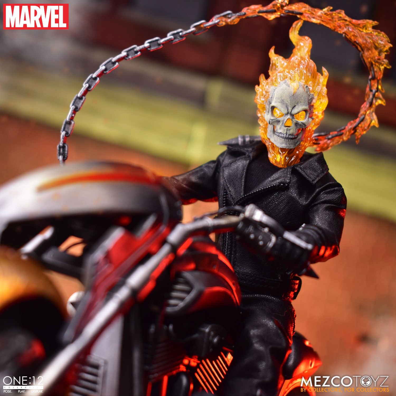 Mezco Toyz | Marvel's Ghost Rider and Hell Cycle Set (One:12